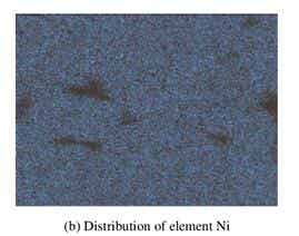 LiF改性后NCM811正極材料的SEM照片及 Ni、Co、Mn和F元素的面分布圖