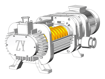 曌越真空 鋰電設備 小型風冷式螺桿真空泵