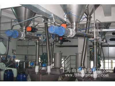 幽威電池粉料稱重計(jì)量配料系統(tǒng)