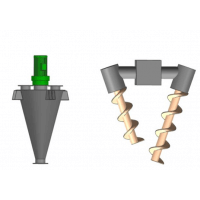 精新粉體CSZ系列全陶瓷雙螺旋錐形混合機(jī)