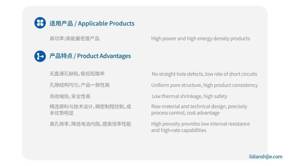 中興新材ZM/ZD系列單雙層PP隔膜