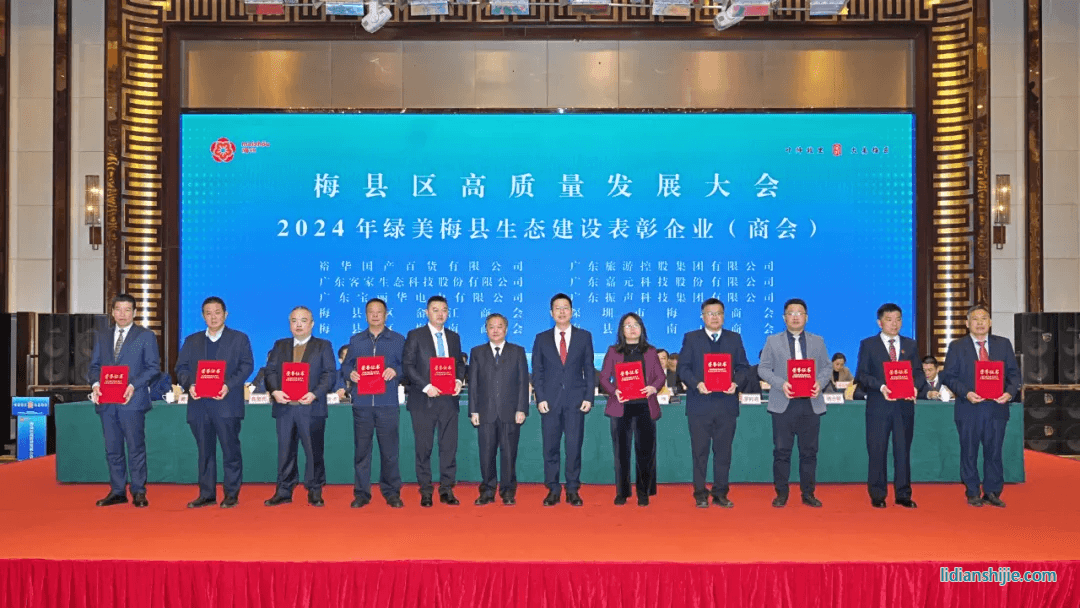 嘉元科技常務(wù)副總裁李建國（右四）上臺接受表彰